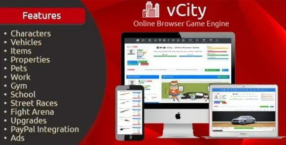 虚拟城市vcity v2.7 在线游戏源码-PHP免授权