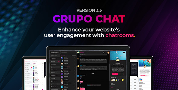 Grupo Chat v3.4– 聊天室和私人聊天 PHP源码下载