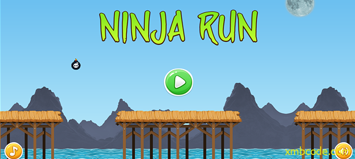 Ninja run忍者跑酷游戏-HTML游戏源码