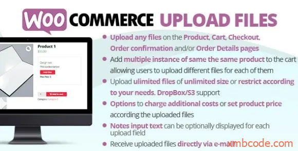 WooCommerce Upload Files v73.3 – WooCommerce 上传文件插件