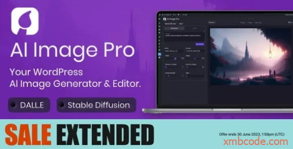 AI Image Pro v2.0.1-WordPress AI图像生成器和编辑器，DALLE和Stable Diffusion插件