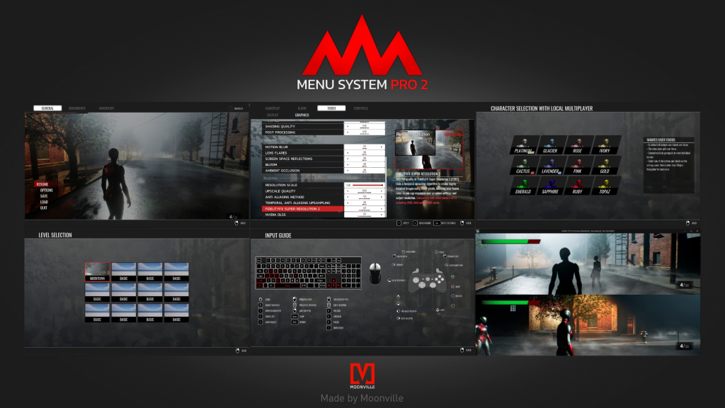 Menu System Pro by Moonville – UE5菜单系统Pro v2.0